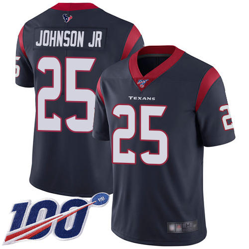 Houston Texans Limited Navy Blue Men Duke Johnson Jr Home Jersey NFL Football #25 100th Season Vapor Untouchable->youth nfl jersey->Youth Jersey